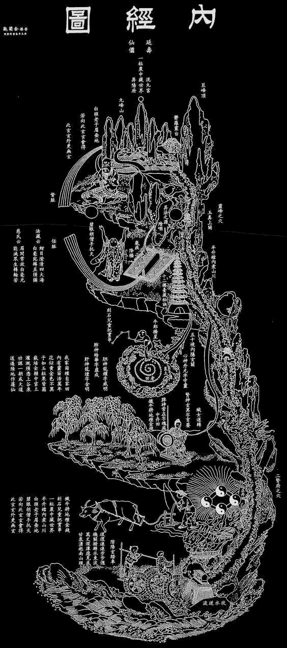 打通小周天,小周天运行图,小周天真气运行动画,小周天